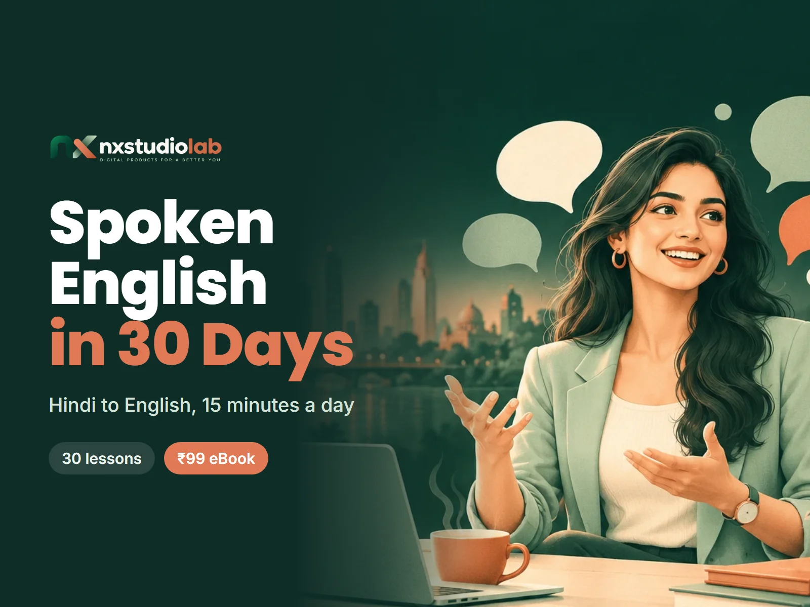 Spoken English in 30 Days cover